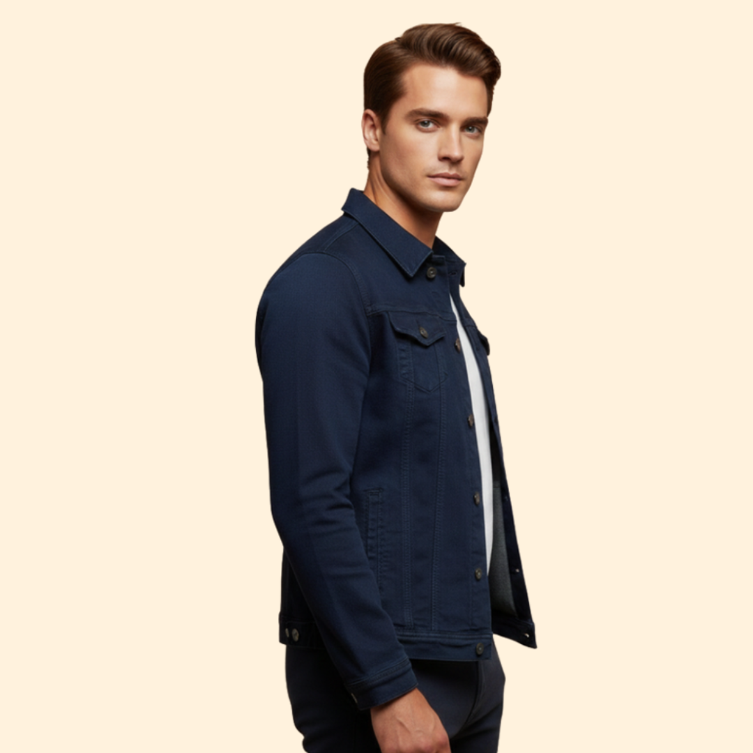 Men’s Denim Bomber Jacket