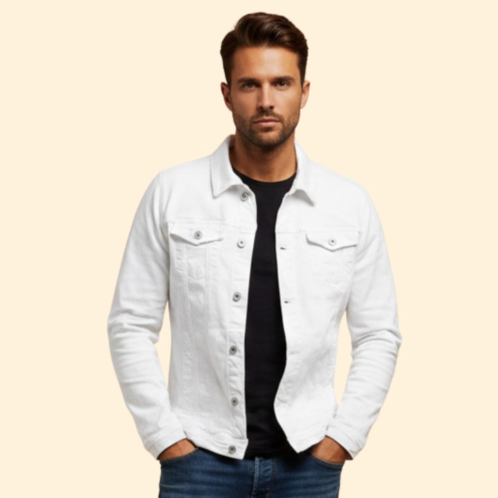 Men’s Denim Bomber Jacket