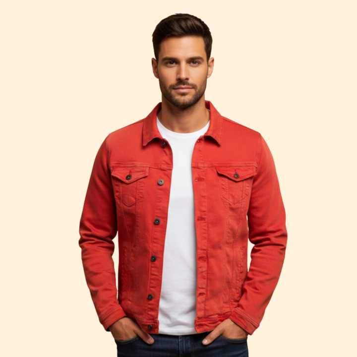 Men’s Denim Bomber Jacket