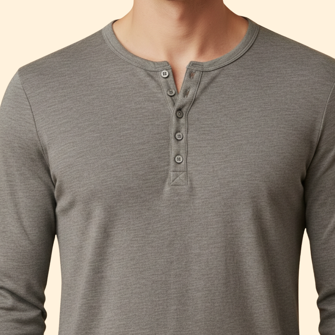 Men's Classic Long-Sleeve Henley