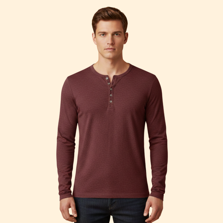 Men's Classic Long-Sleeve Henley