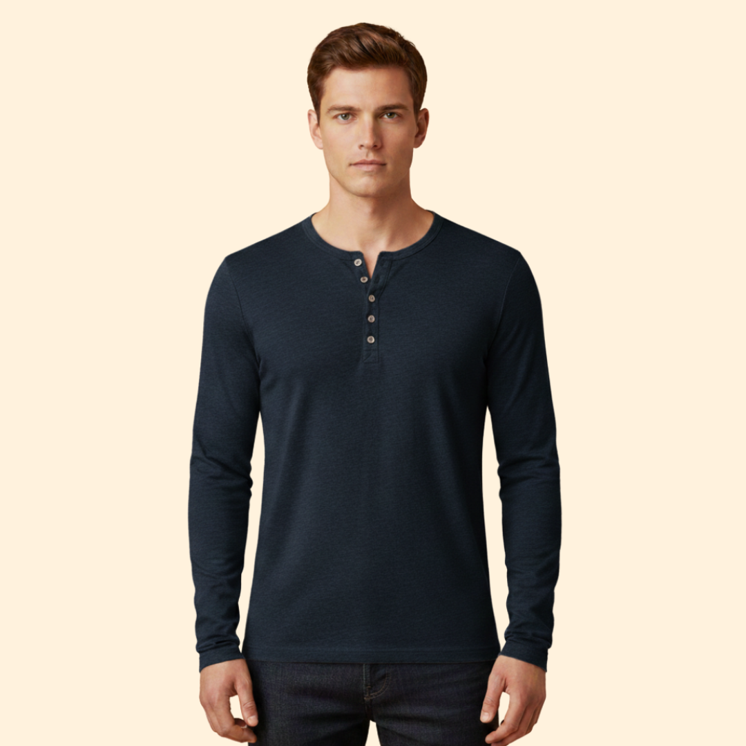 Men's Classic Long-Sleeve Henley