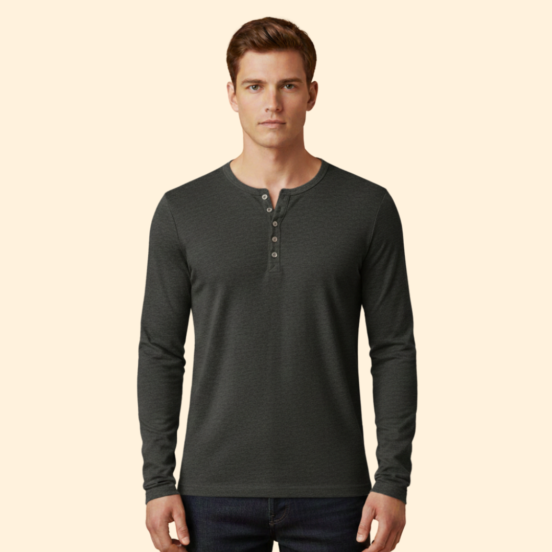 Men's Classic Long-Sleeve Henley