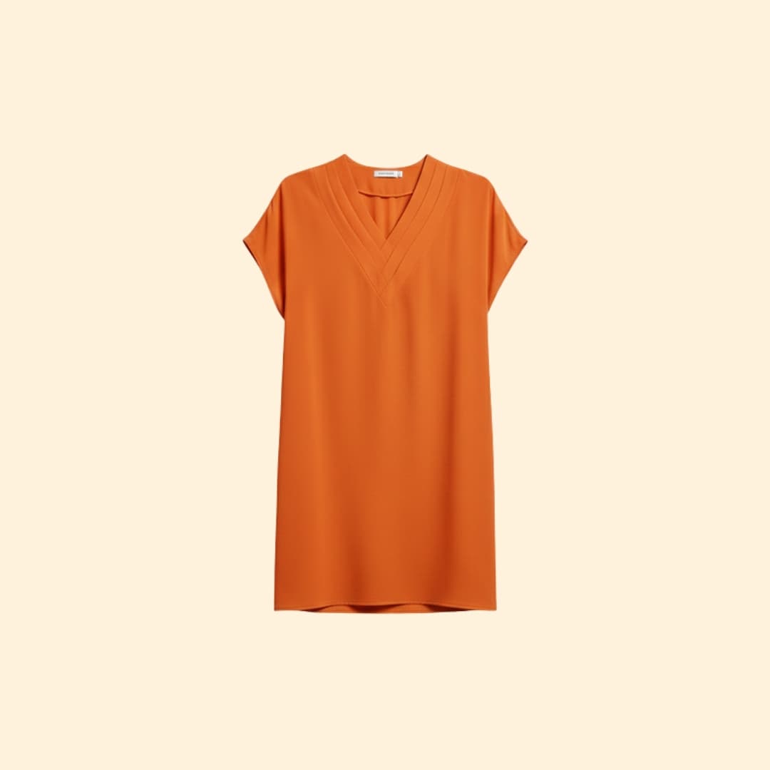 Women's Relaxed Summer V-Neck Dress
