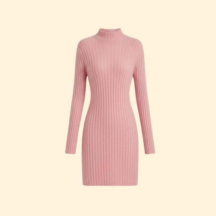 Women's Ribbed Knit Jumper Dress