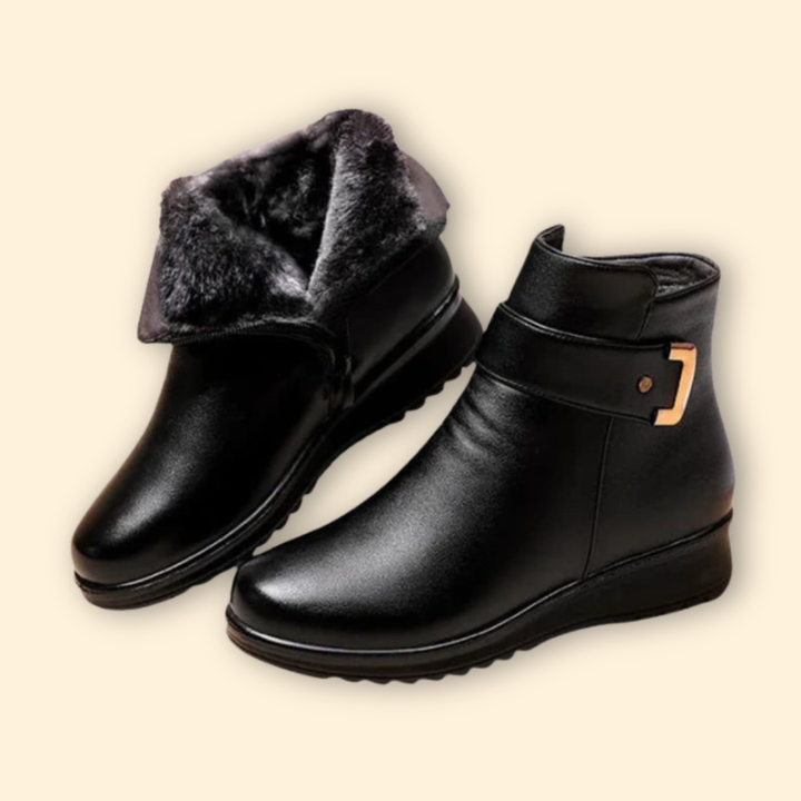 Sleek Leather Ankle Boots
