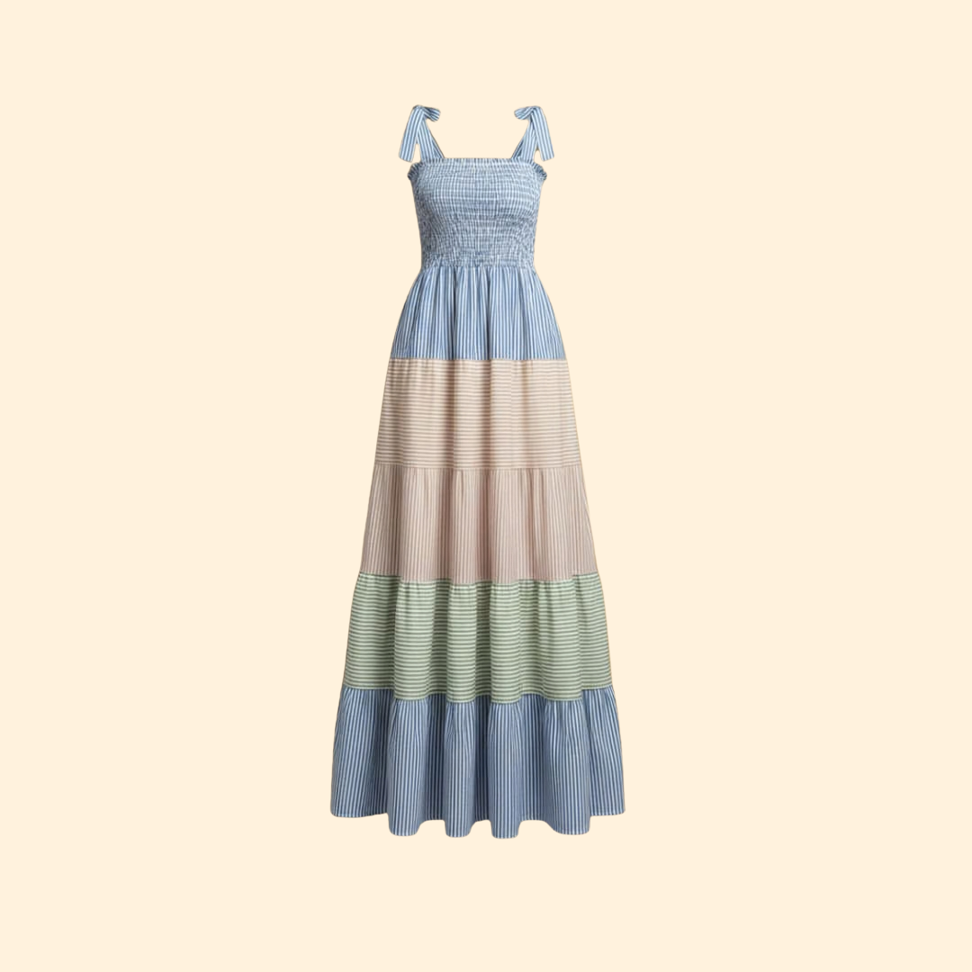 Smocked Tube Top Maxi Dress