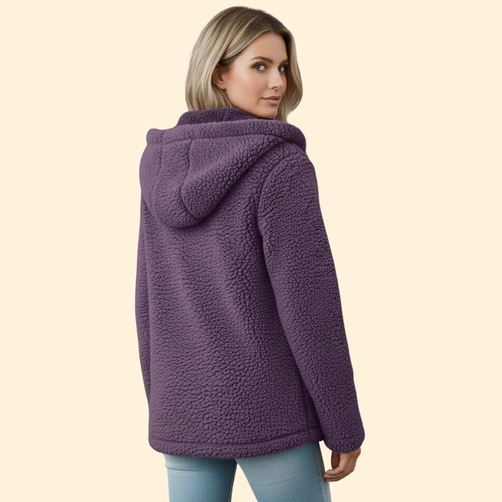 Soft Hooded Teddy Jacket