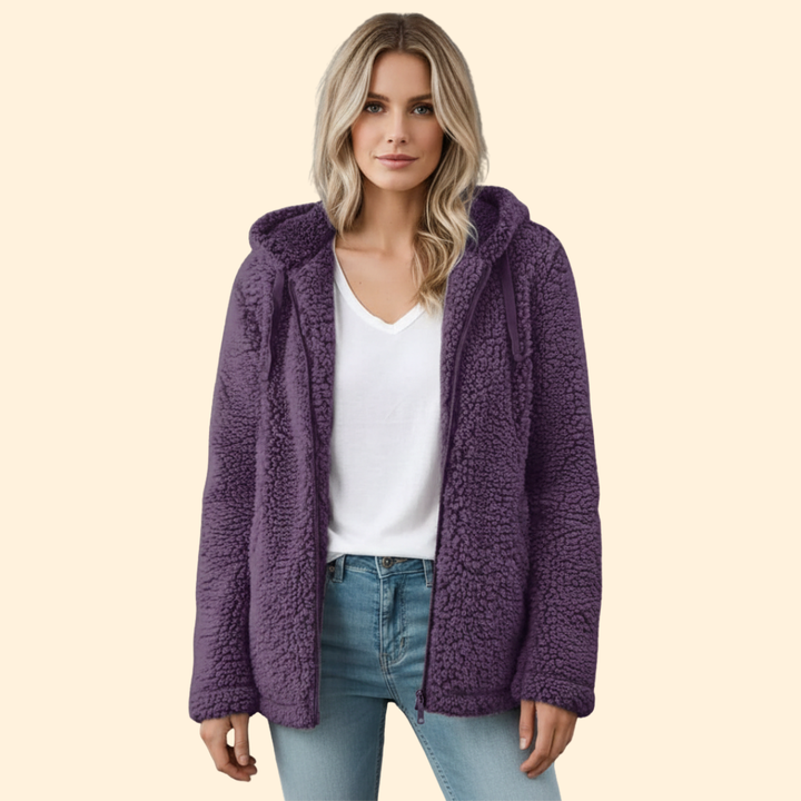 Soft Hooded Teddy Jacket