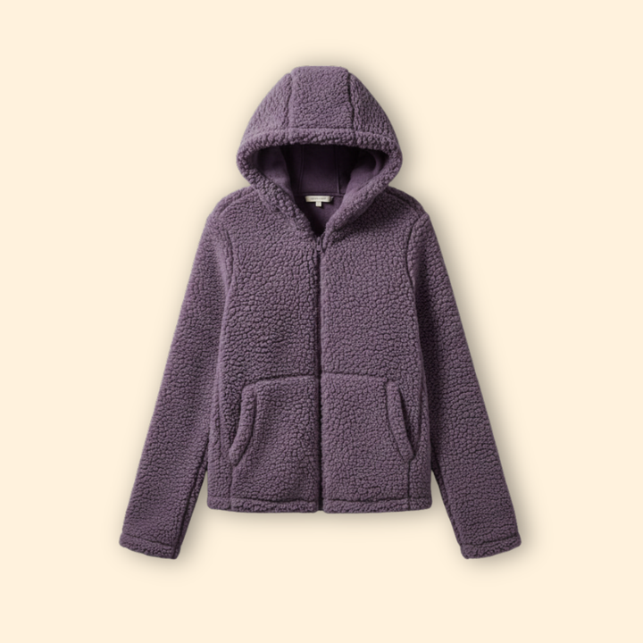 Soft Hooded Teddy Jacket