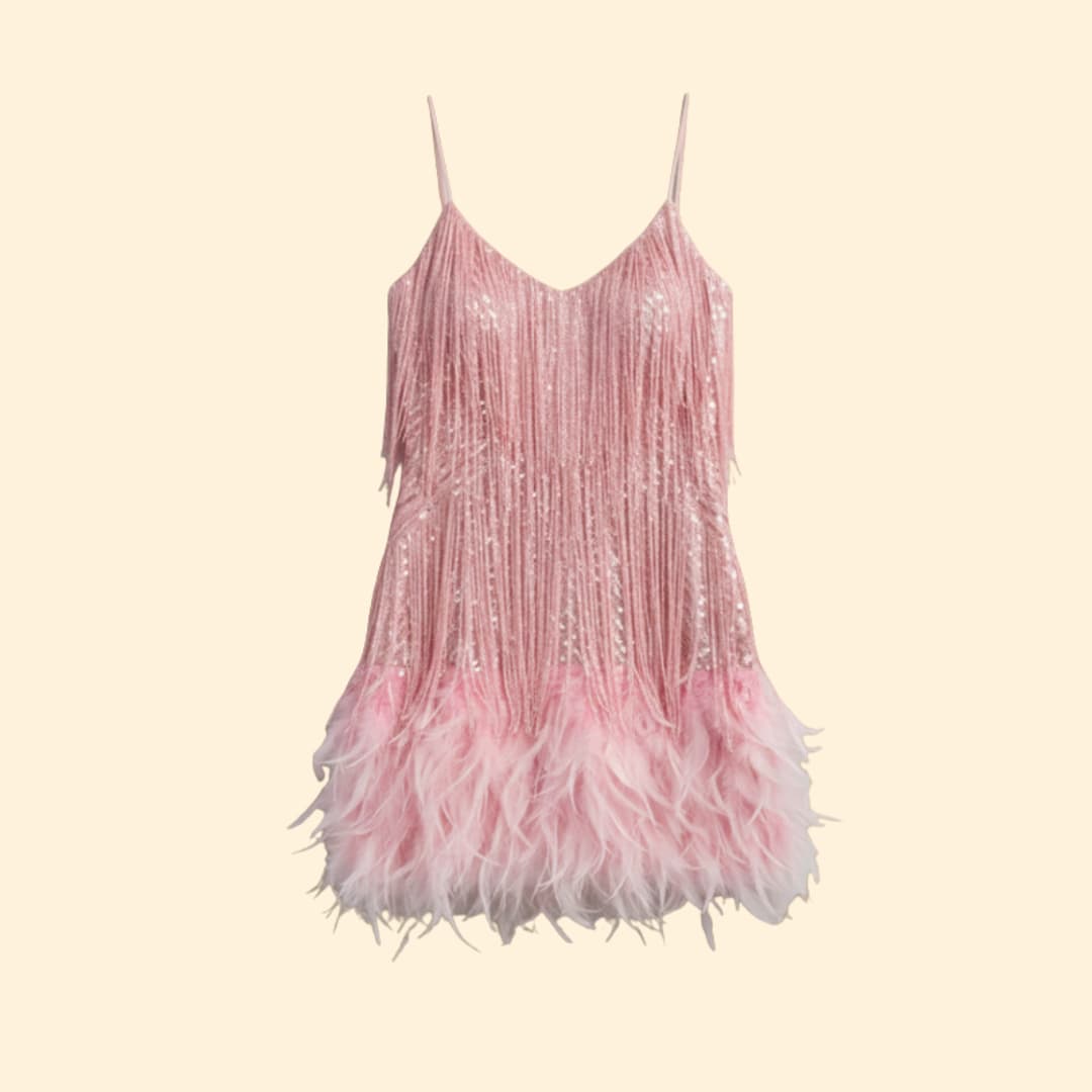 Women's Sparkling Fringe Party Dress