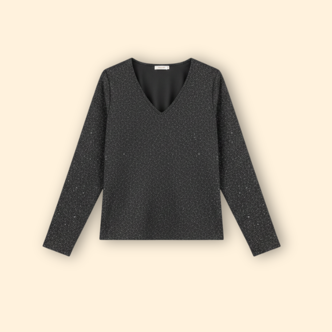 Women's V Neck Sequin Jumper