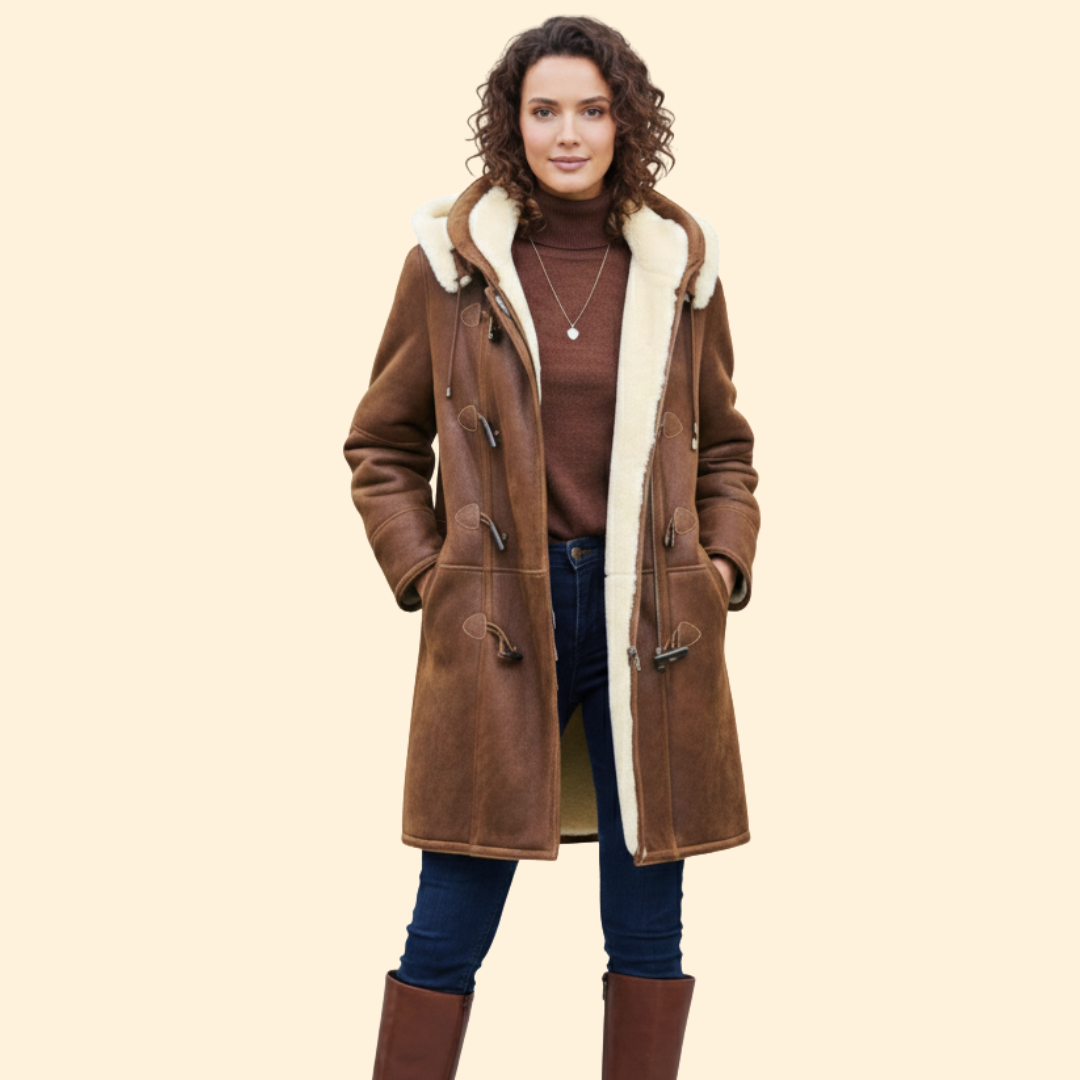 Winter Shearling Duffle Coat