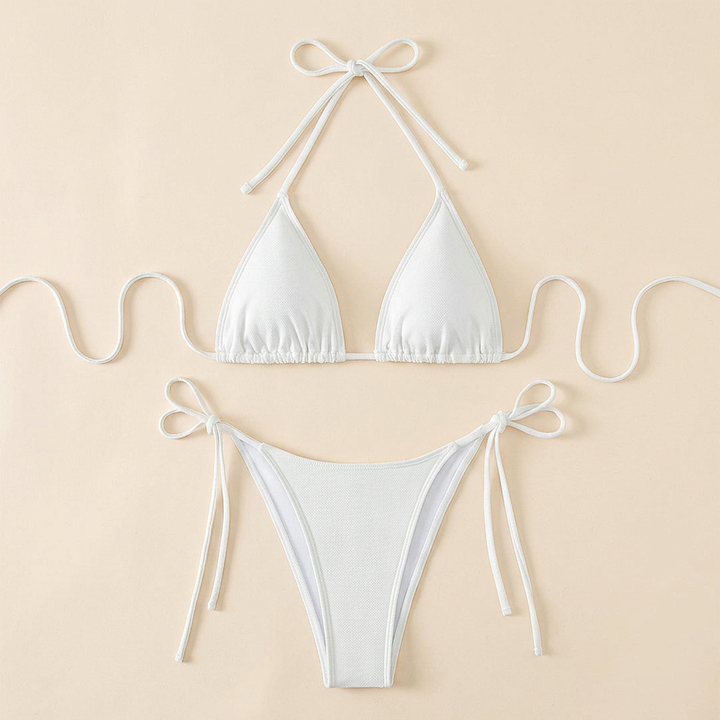 Women's Adjustable Triangle String Bikini