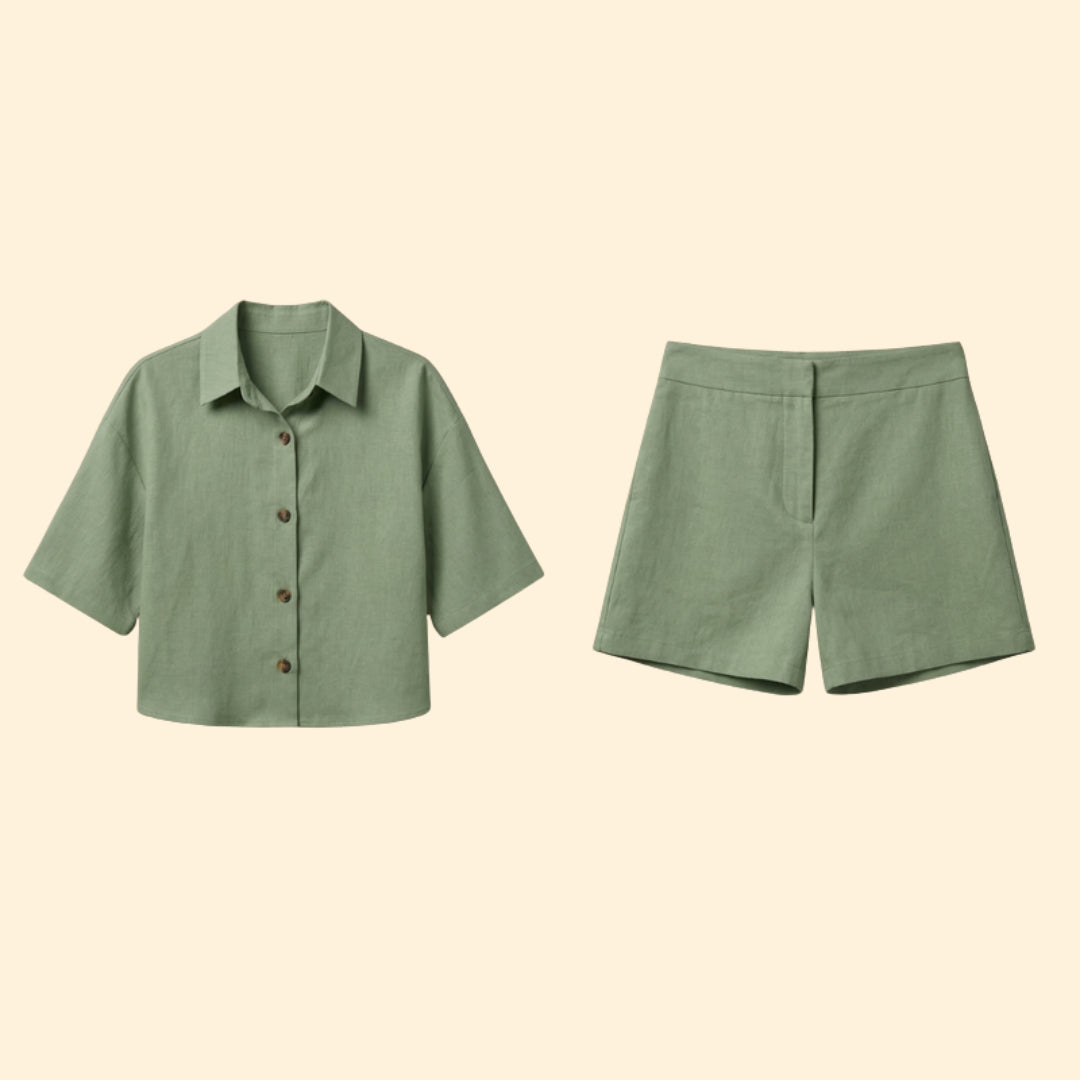 Women's Casual Button Set