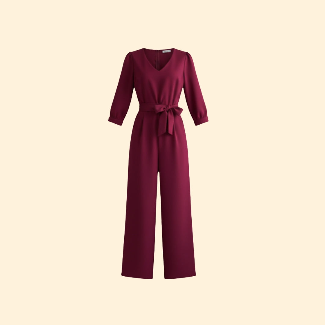 Women’s Chic Tie Waist Jumpsuit