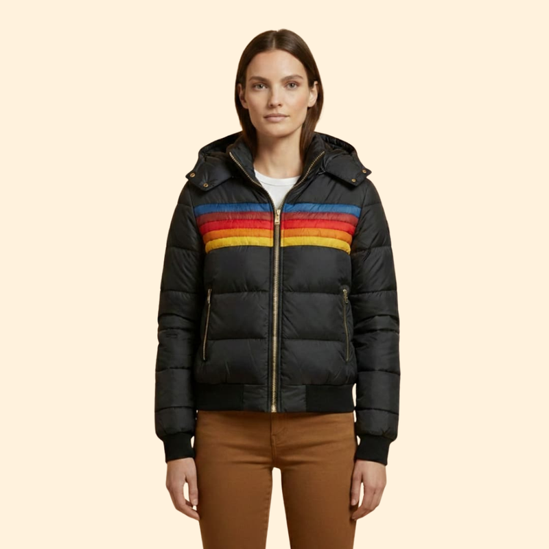 Women's Color-Block Puffer Jacket