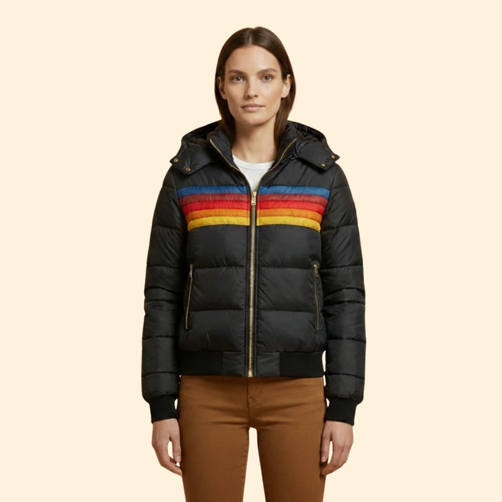 Women's Color-Block Puffer Jacket
