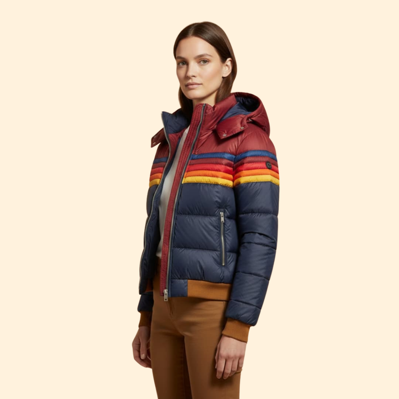 Women's Color-Block Puffer Jacket