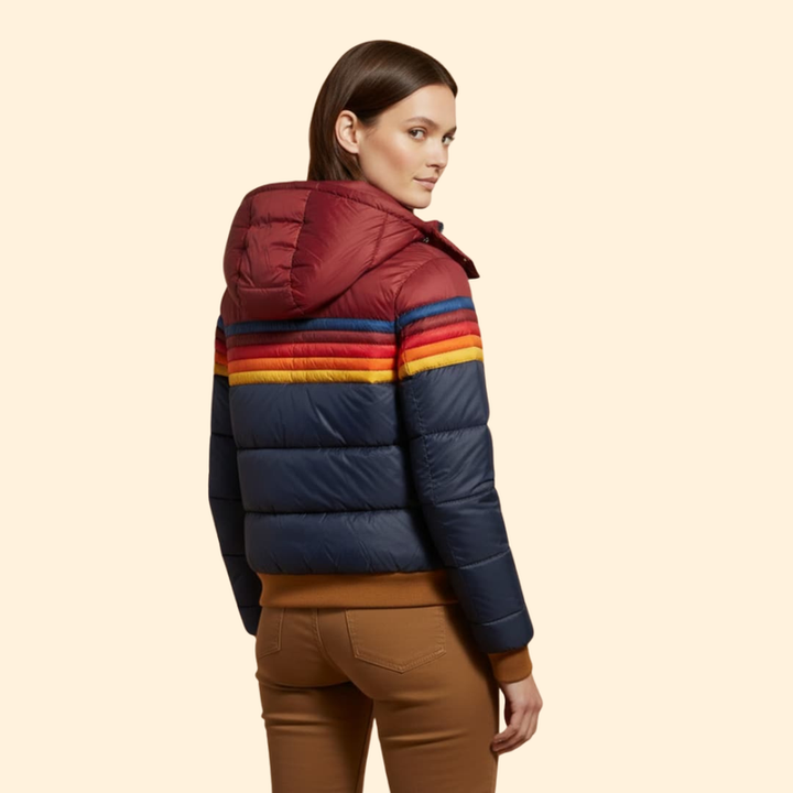 Women's Color-Block Puffer Jacket