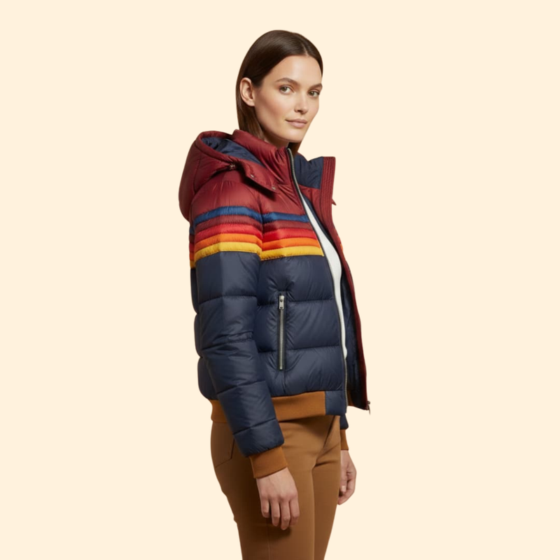Women's Color-Block Puffer Jacket