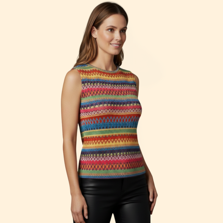 Women's Colorful Striped Tank