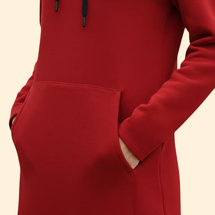 Women's Cozy Hoodie Dress with Pocket