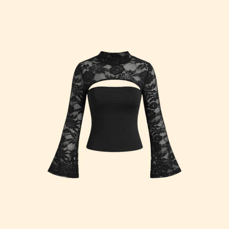 Women's Cutout Lace Top