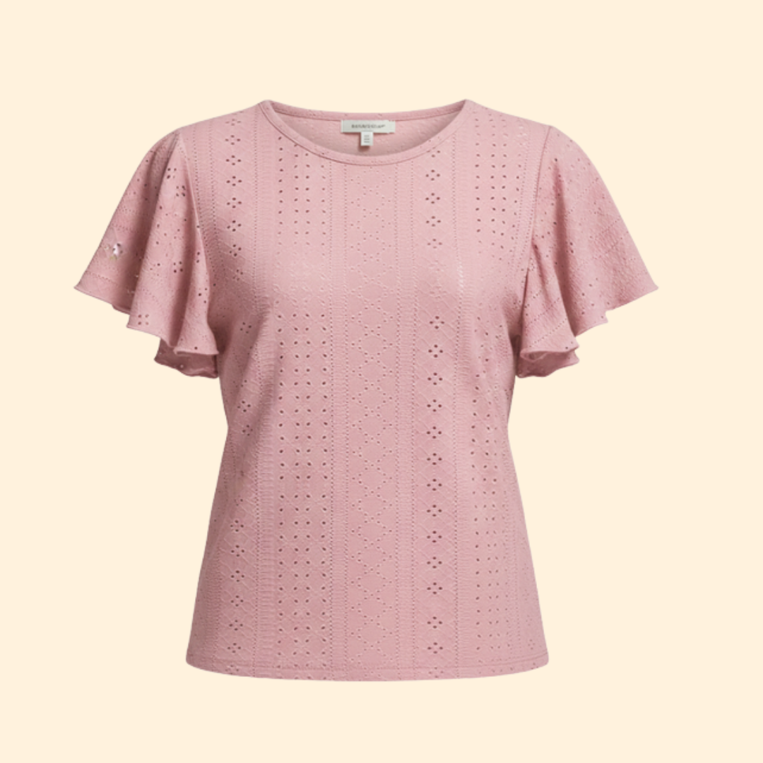 Women’s Elegant Flutter Sleeve Tee