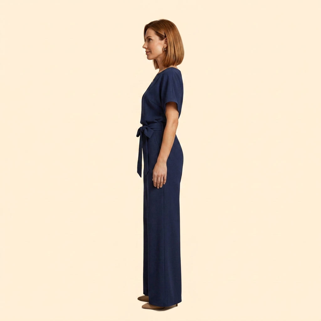 Women's Elegant Jumpsuit with Belt