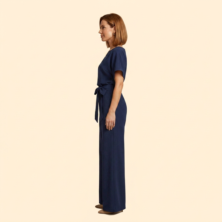 Women's Elegant Jumpsuit with Belt