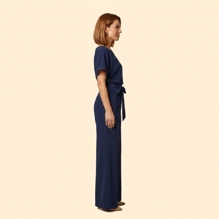 Women's Elegant Jumpsuit with Belt