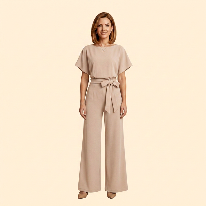 Women's Elegant Jumpsuit with Belt