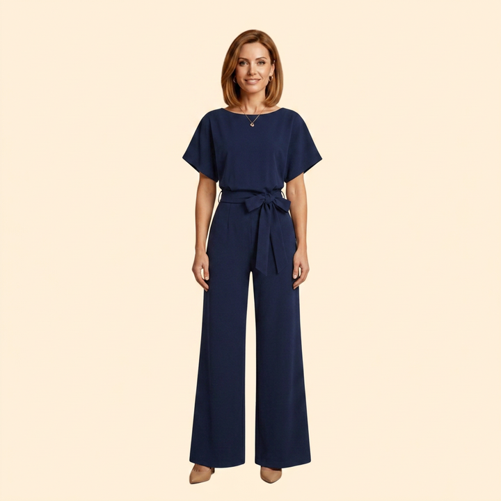 Women's Elegant Jumpsuit with Belt