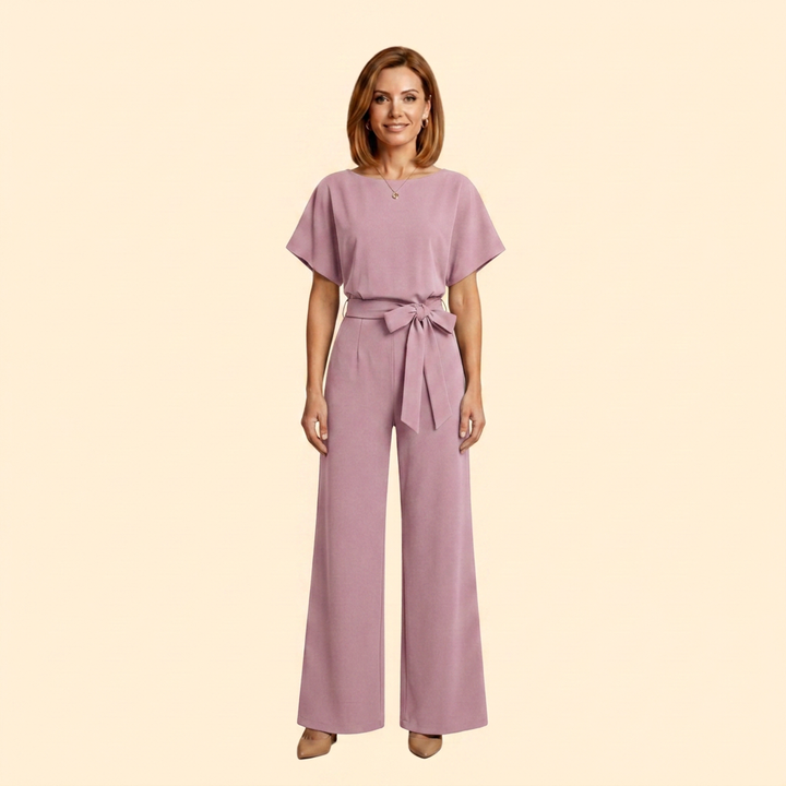Women's Elegant Jumpsuit with Belt