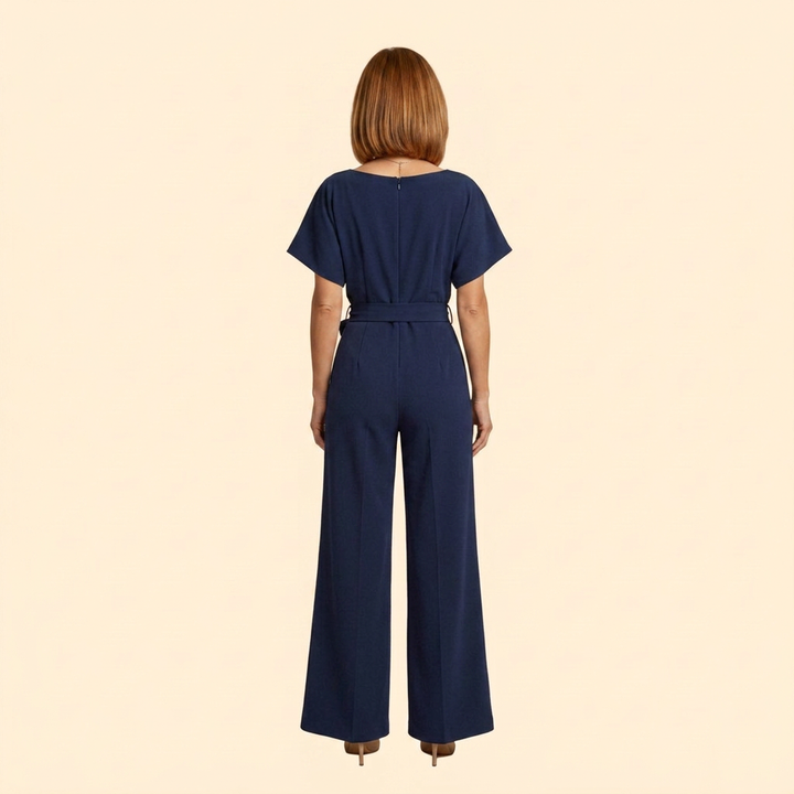 Women's Elegant Jumpsuit with Belt