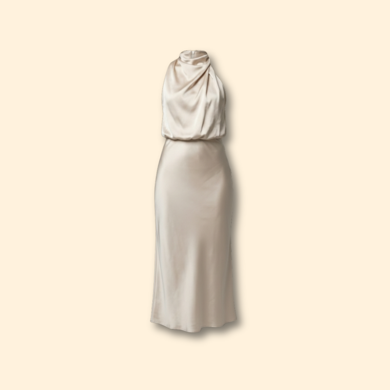 Women’s Elegant Satin Evening Dress