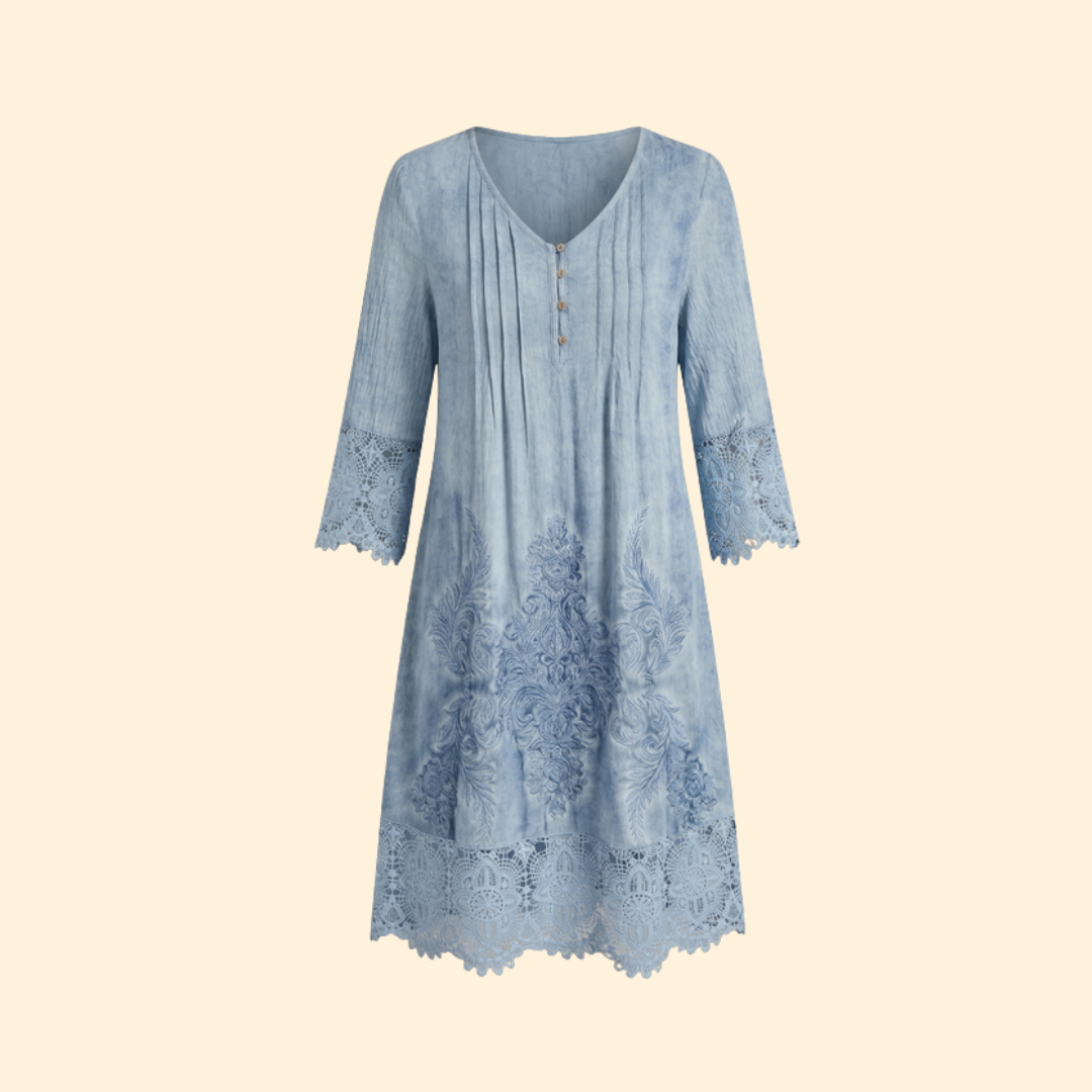 Women's Embroidered Lace Dress