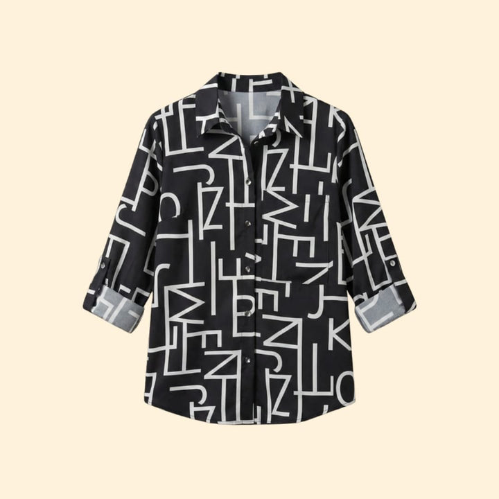 Women's Floral Print Button-Down Shirt