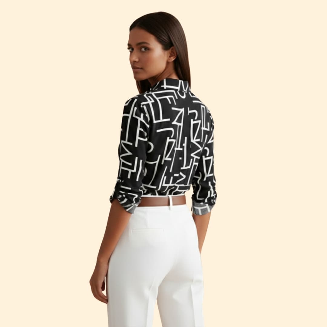 Women's Floral Print Button-Down Shirt