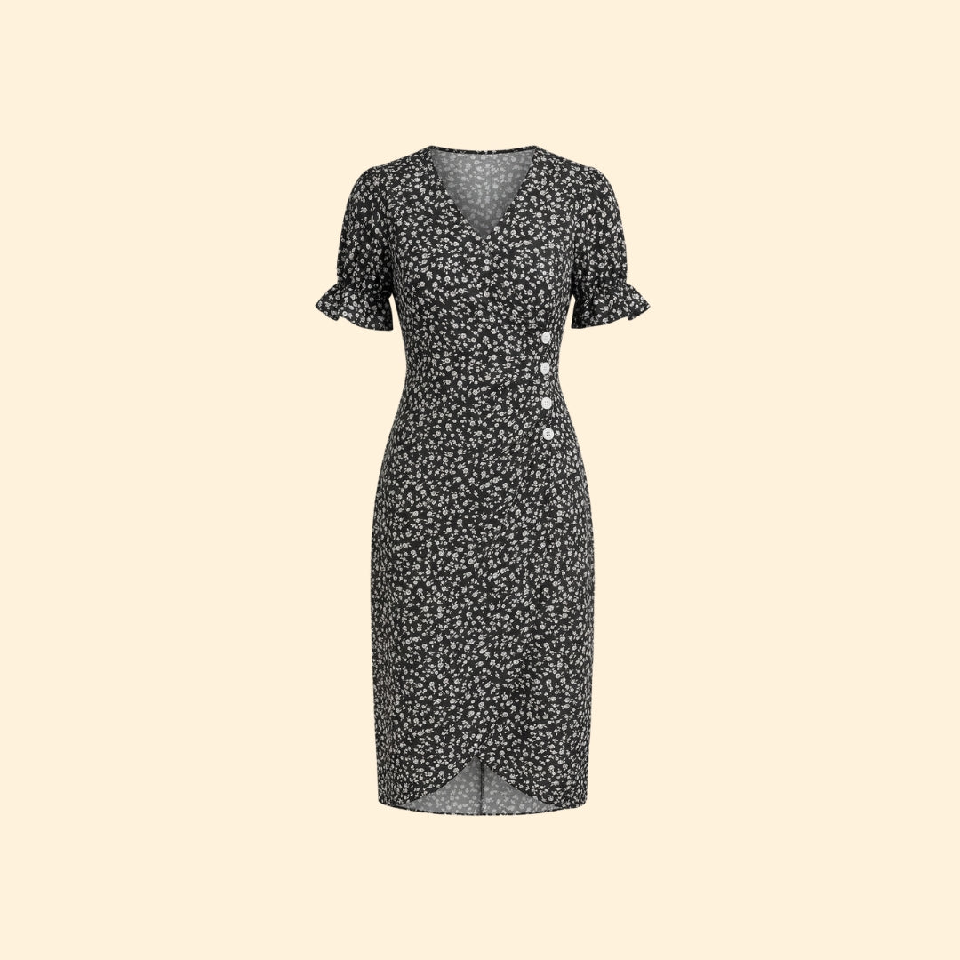 Women's Floral Wrap Dress