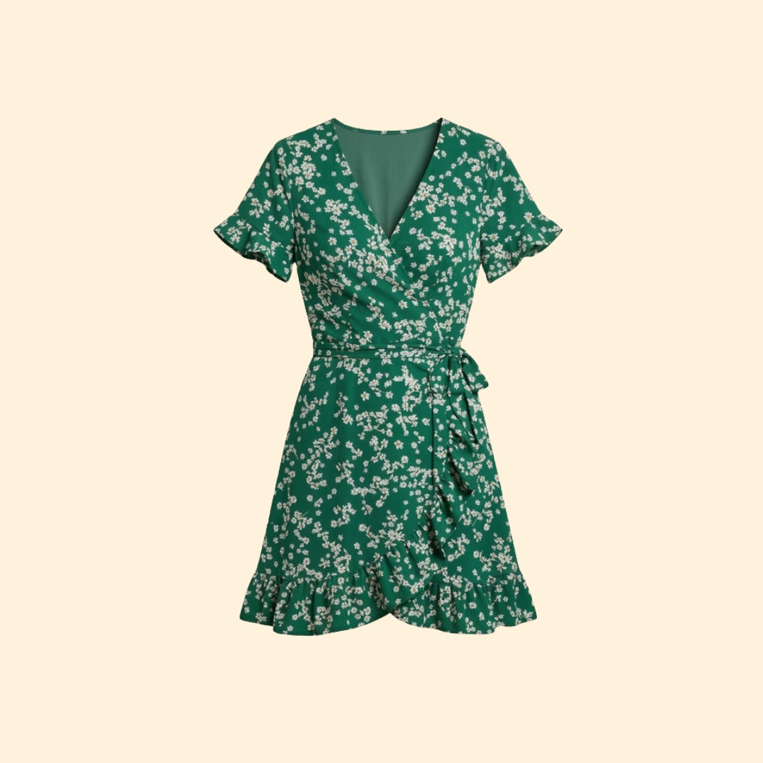 Women's Floral Wrap Dress