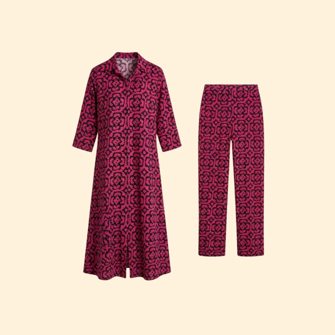 Women's Geometric Two-Piece Set