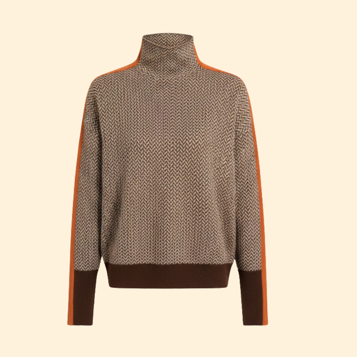 Women's Elegant Knit High Neck Jumper