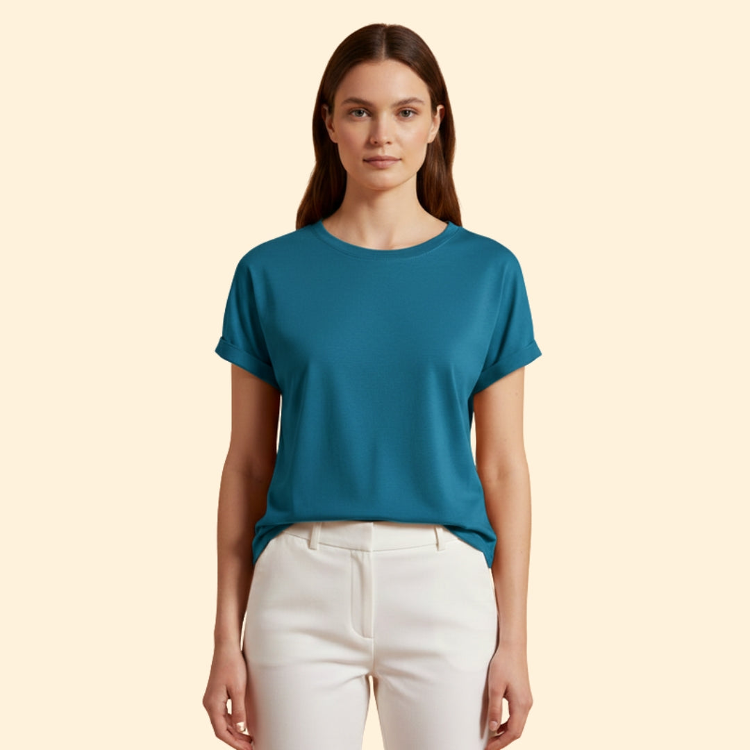 Women's Knotted Loose-Fit T-Shirt