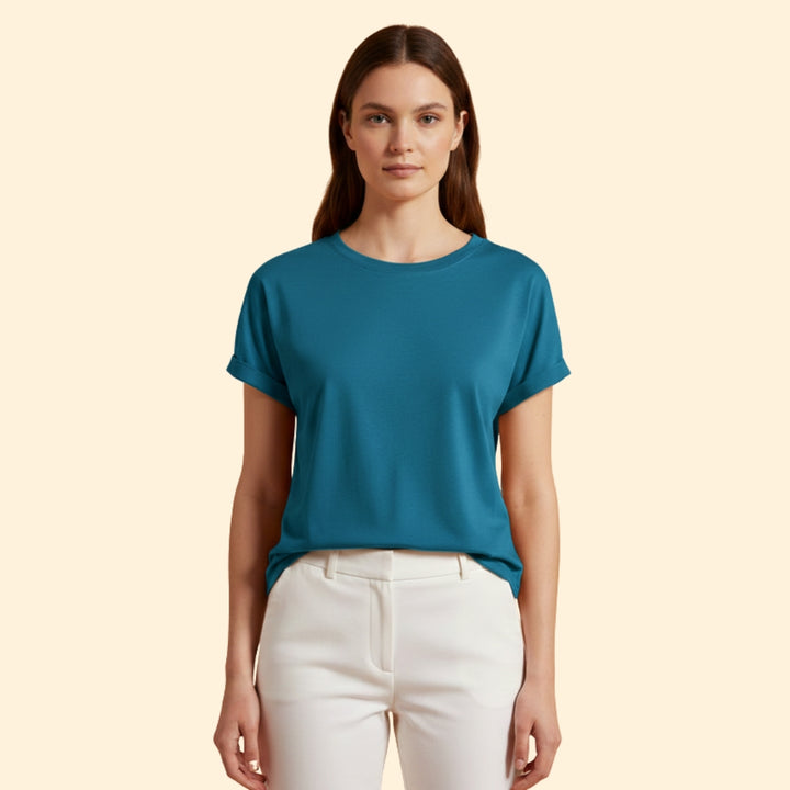 Women's Knotted Loose-Fit T-Shirt