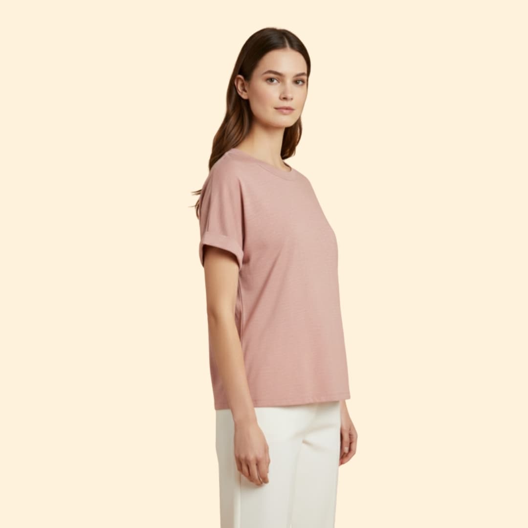 Women's Knotted Loose-Fit T-Shirt