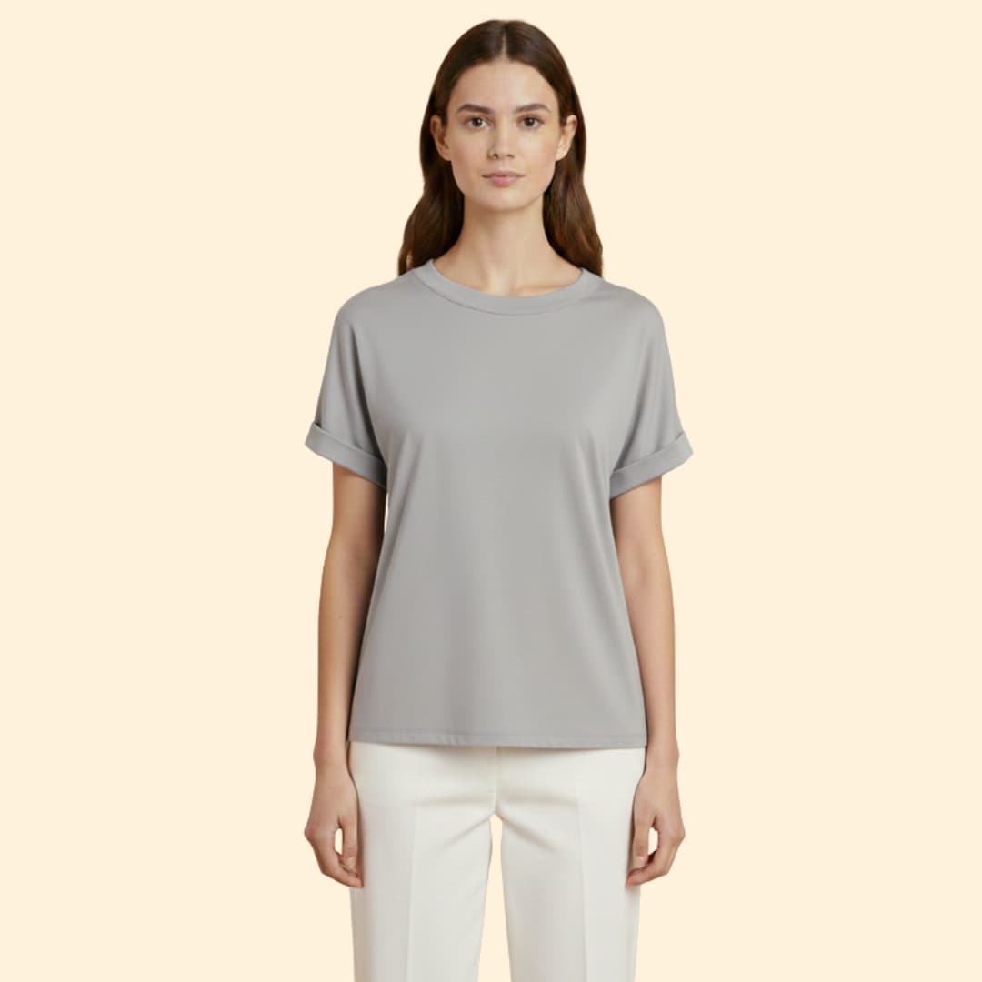 Women's Knotted Loose-Fit T-Shirt
