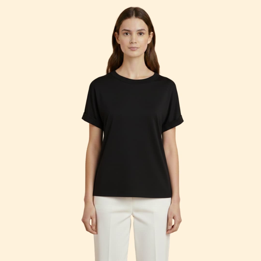 Women's Knotted Loose-Fit T-Shirt
