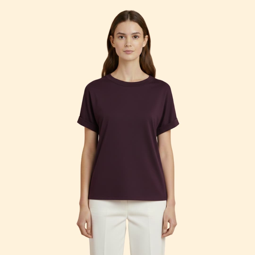 Women's Knotted Loose-Fit T-Shirt